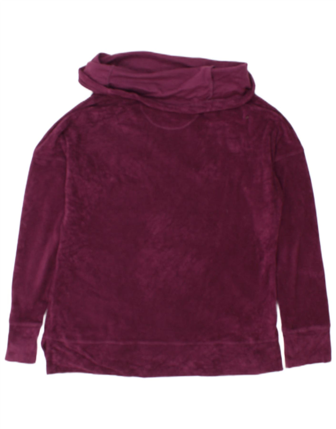 Γυναικείο βελούδινο φούτερ Calvin Klein Jumper UK 16 Large Maroon Polyester