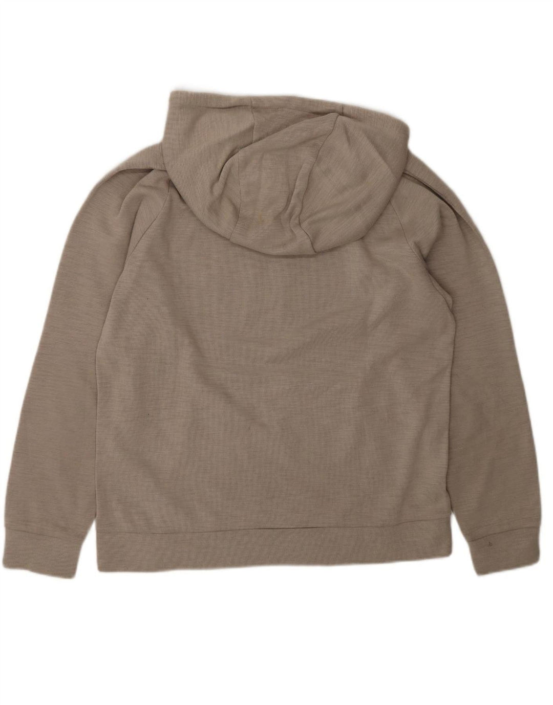 NIKE Womens Graphic Hoodie Jumper UK 14 Medium Grey