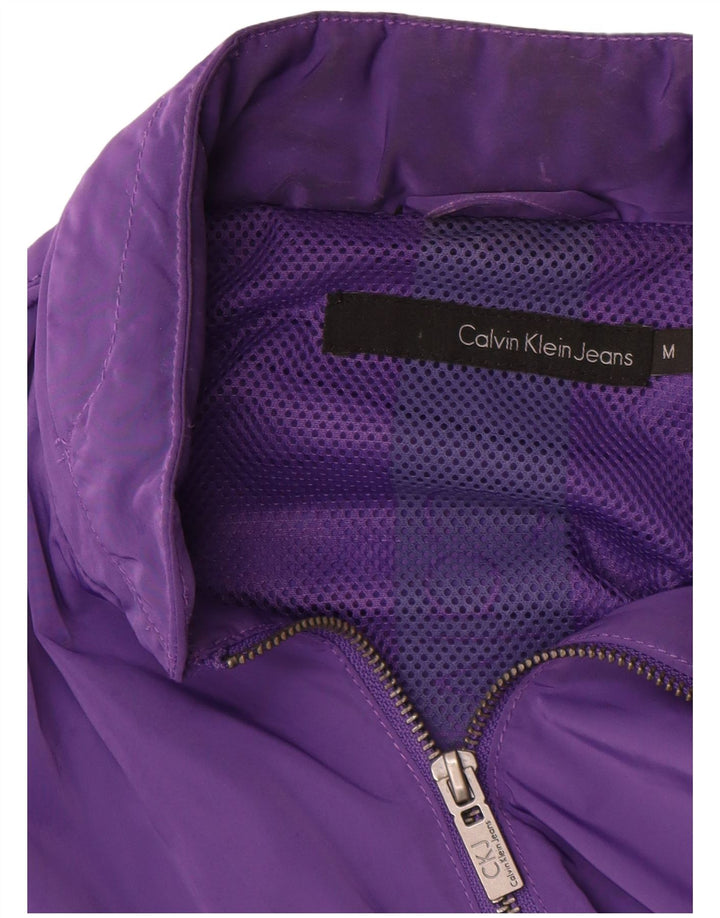 Calvin Klein Jeans Γυναικείο Graphic Bomber Jacket UK 14 Medium Purple