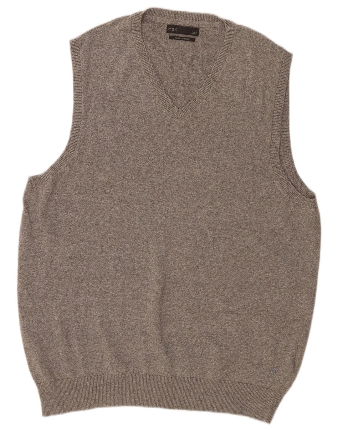 Marks & Spencer Ανδρικό γιλέκο Tank Top Μεγάλο γκρι βαμβακερό