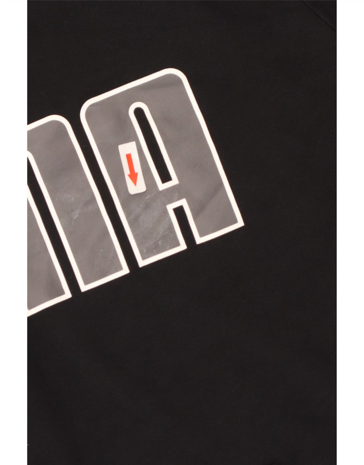 Ανδρικό γραφικό κουκούλα Puma 2XL, μαύρο βαμβακερό