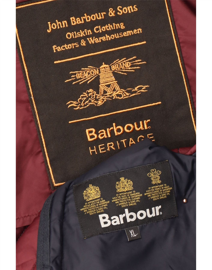 Ανδρικό καπιτονέ μπουφάν BARBOUR Heritage UK 42 XL Navy Blue