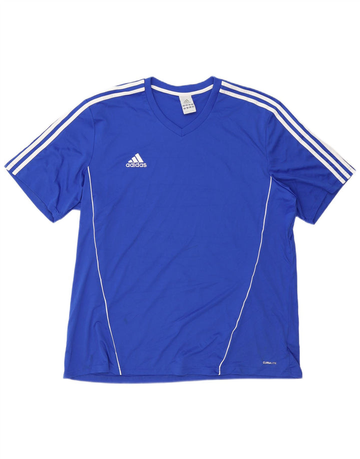 Ανδρικό T-Shirt Climalite ADIDAS Top 2XL Blue Polyester