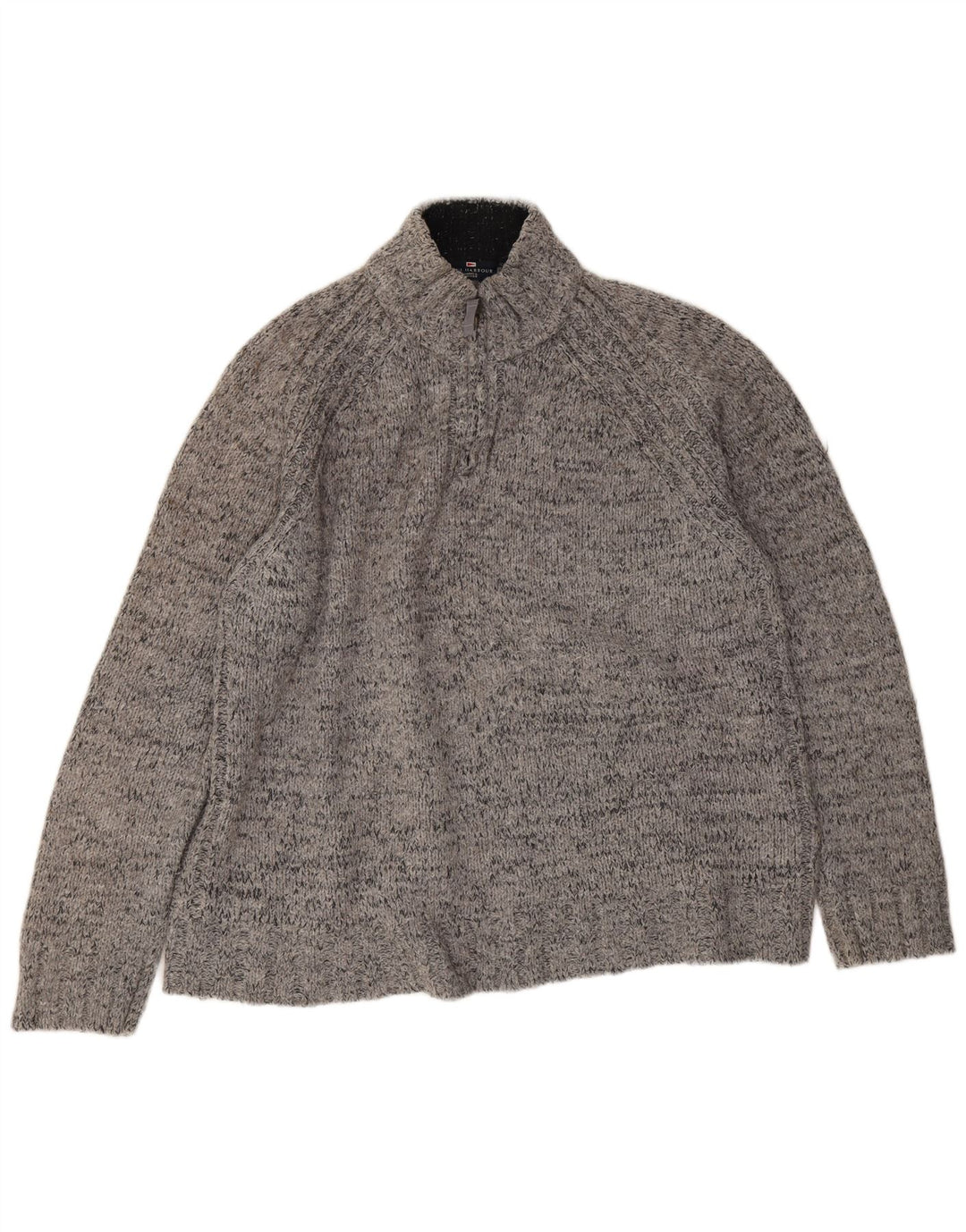 Ανδρικό πουλόβερ Marks & Spencer Blue Harbor με φερμουάρ XL με γκρι φλιτζάνι