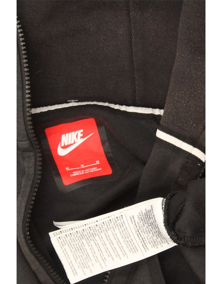 Ανδρικό πουλόβερ NIKE με φερμουάρ με κουκούλα μεσαίου γκρι βαμβακερό