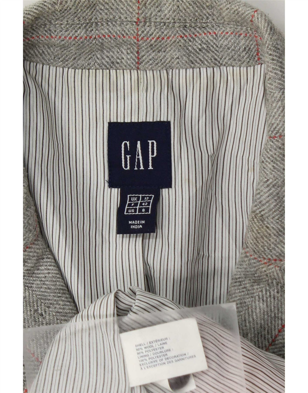 Gap Γυναικείο μπουφάν μπλέιζερ UK 12 μεσαίου γκρι μαλλί