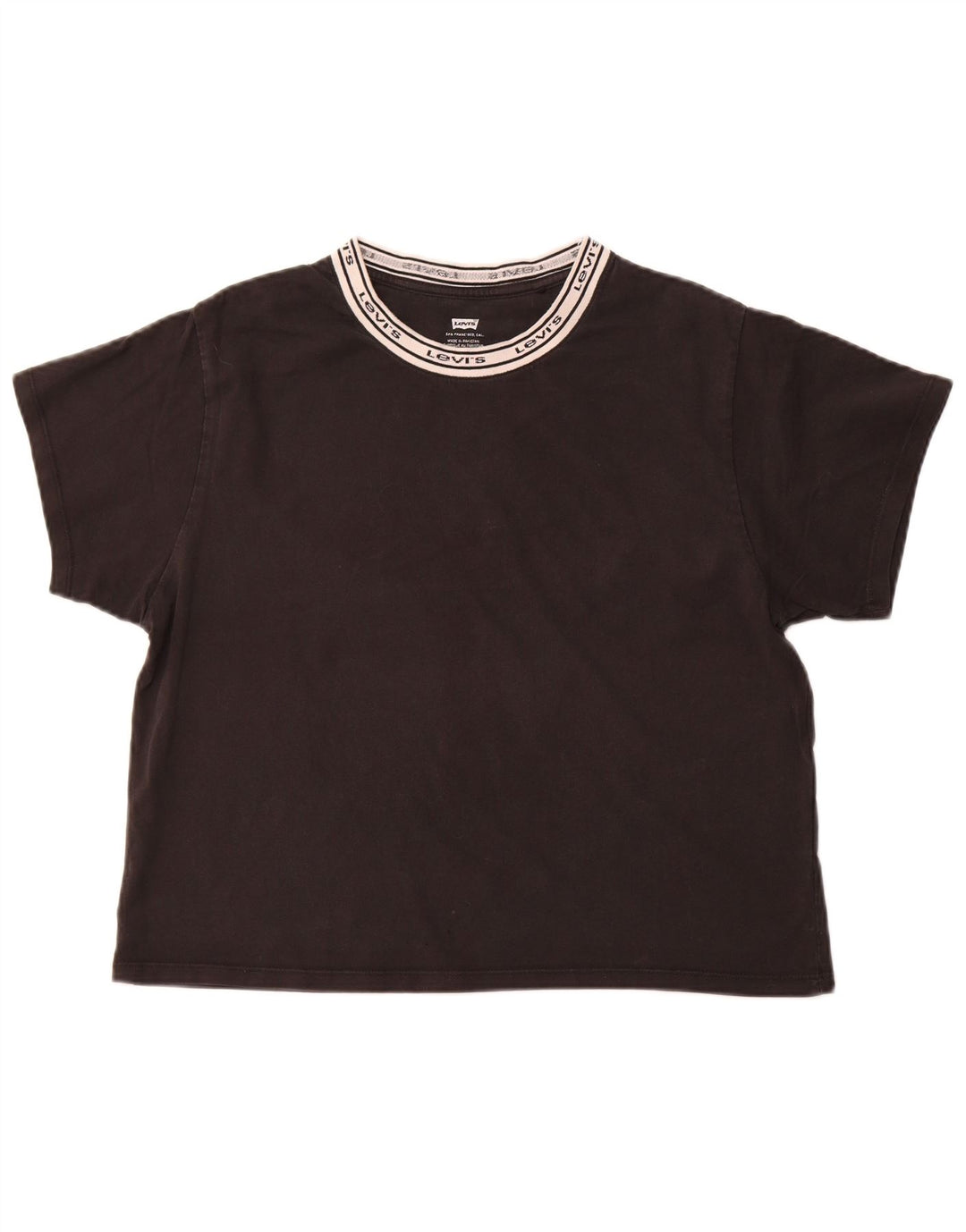 Γυναικείο γραφικό T-Shirt LEVI'S Top UK 14 Medium Black