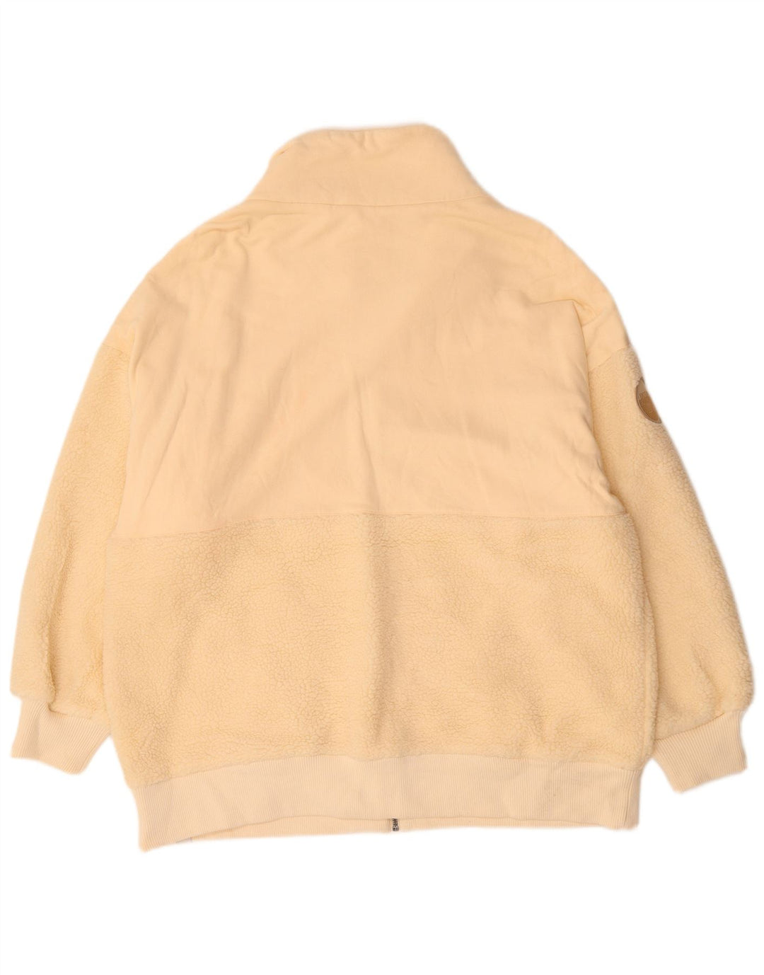 Fat Face Γυναικείο Fleece Jacket UK 18 XL Off White Polyester