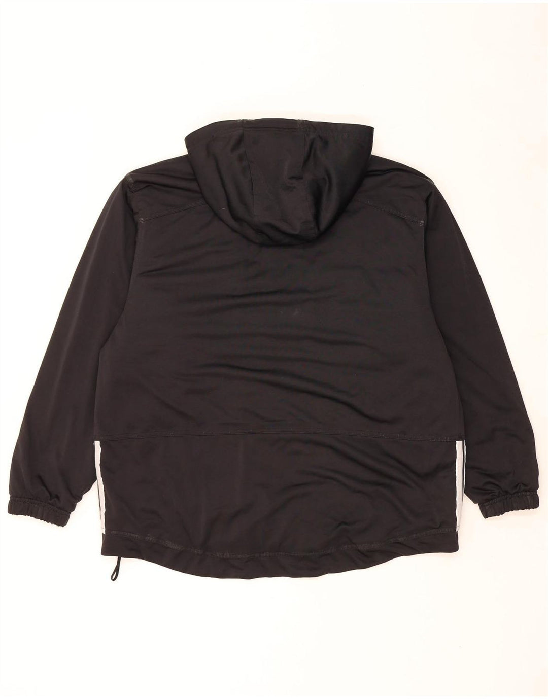 Γυναικεία αθλητική φόρμα ADIDAS Oversized με κουκούλα Top Jacket UK 14 Large Black