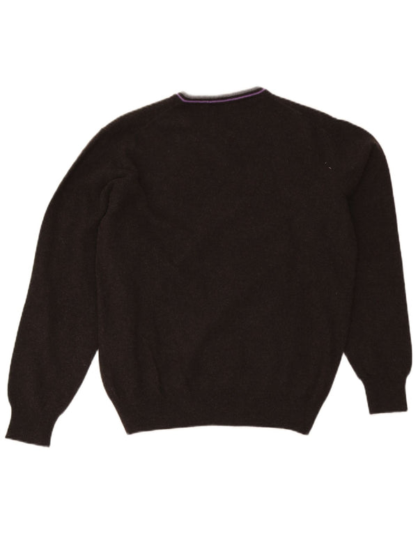Fred Perry Ανδρικό πουλόβερ με V λαιμόκοψη XL Μαύρο μάλλινο