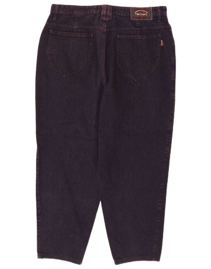VINTAGE Γυναικείο Tapered Jeans W34 L27 Μωβ