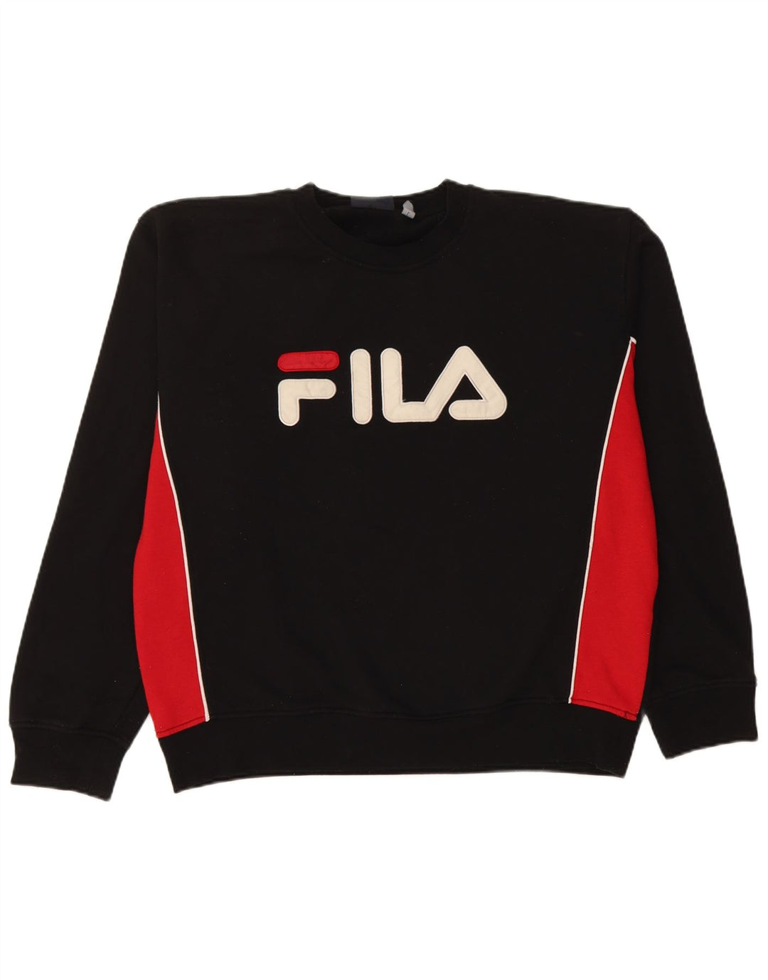 Ανδρικό γραφικό φούτερ Fila Jumper Μεγάλο μαύρο χρώμα πολυεστέρα