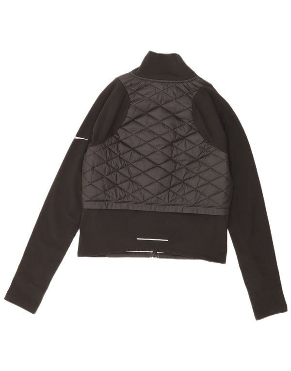Γυναικεία αθλητική φόρμα Nike Running Top Jacket UK 10 Small Black Polyester