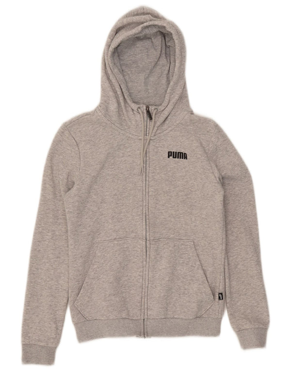 Γυναικείο πουλόβερ Puma με φερμουάρ UK 6 XS Γκρι βαμβακερό