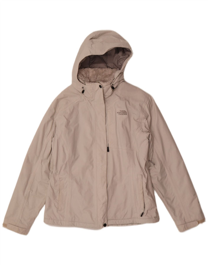 The North Face γυναικείο μπουφάν με κουκούλα αντιανεμικό UK 16 Large Grey Polyester