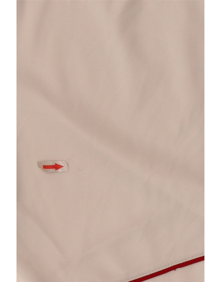 Ανδρικό αθλητικό σορτς Adidas μεγάλο λευκό πολυεστέρα