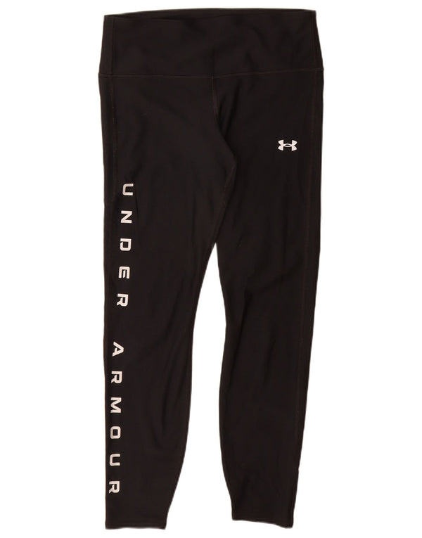 Under Armour Γυναικεία Heat Gear Graphic legging UK 16 Large Black Polyester