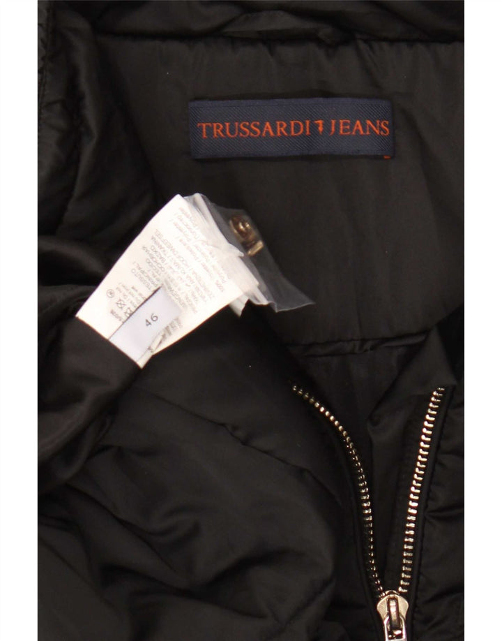 Trussardi Γυναικείο παλτό IT 46 Large Μαύρο Πολυεστέρας