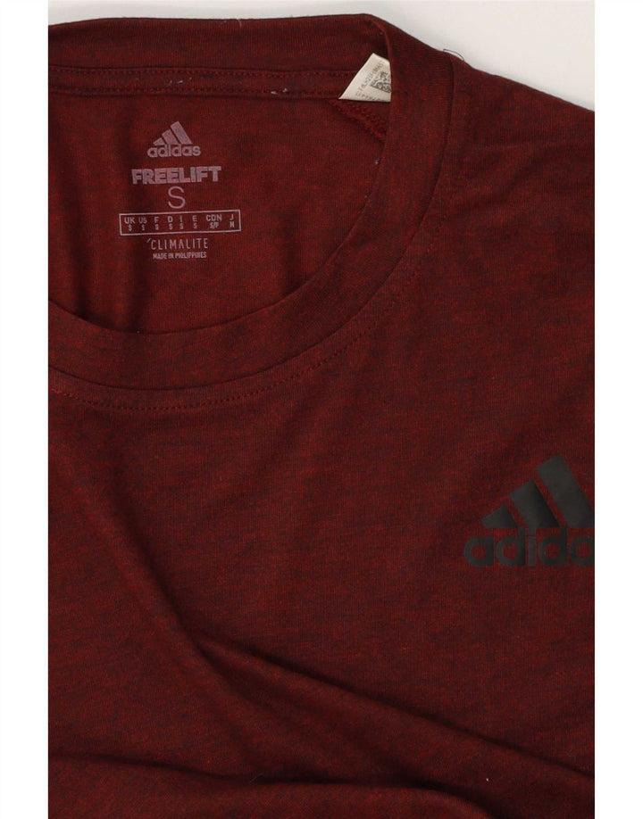 Ανδρικό T-Shirt Climalite Adidas Top Small Brown Flecked