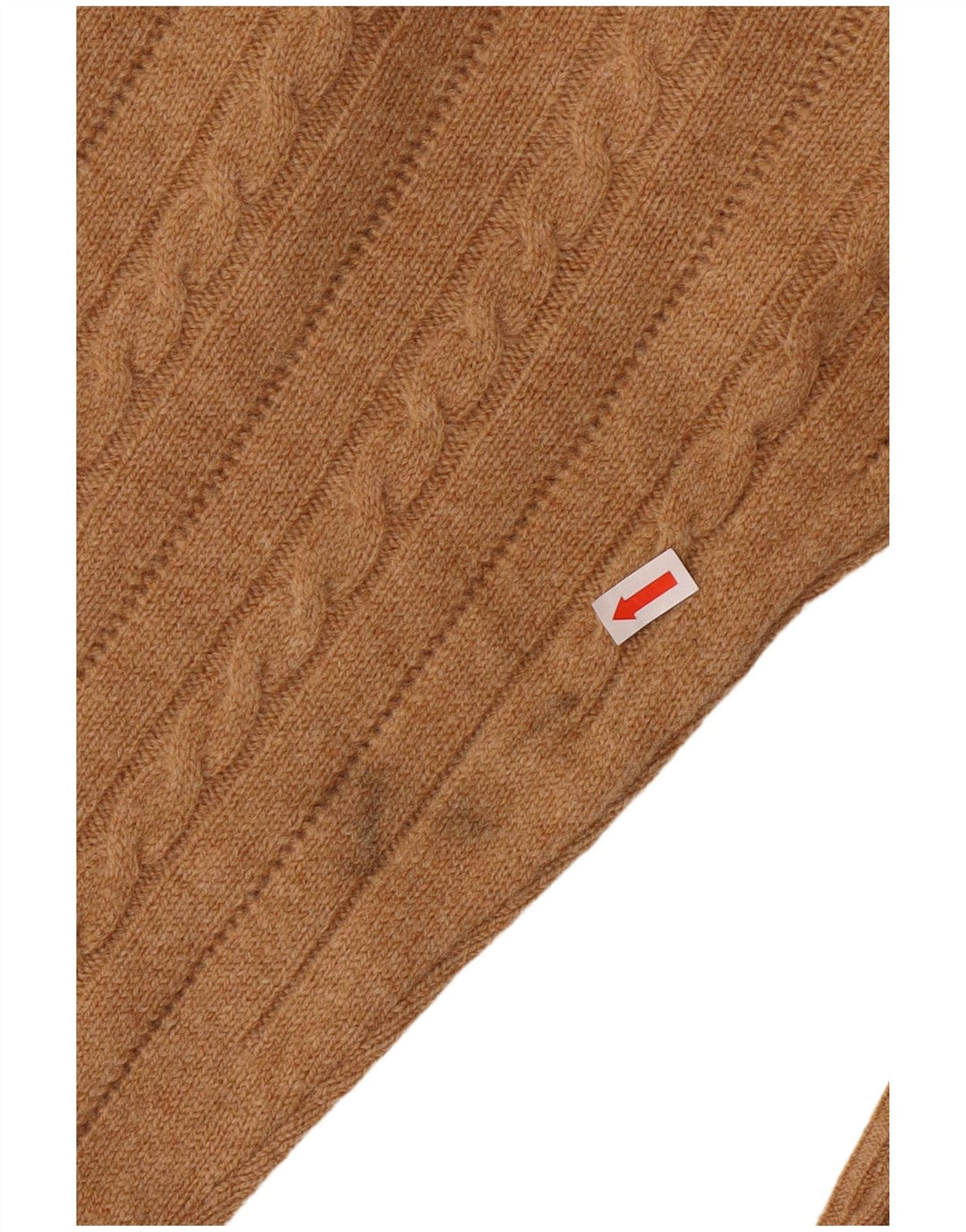 Ανδρικό πουλόβερ Braemar Crew Neck Jumper EU 46 XL Brown Lambswool