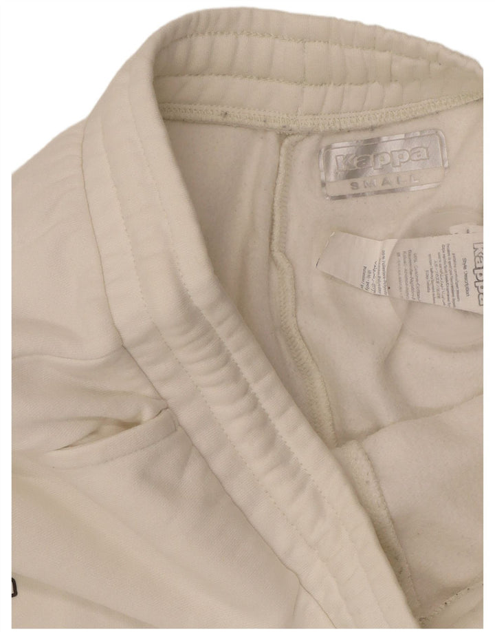 Ανδρική φόρμα KAPPA Παντελόνι Joggers Μικρό Λευκό Βαμβακερό