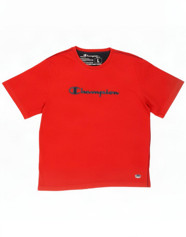 Ανδρικό γραφικό μπλουζάκι Champion Top Large Red