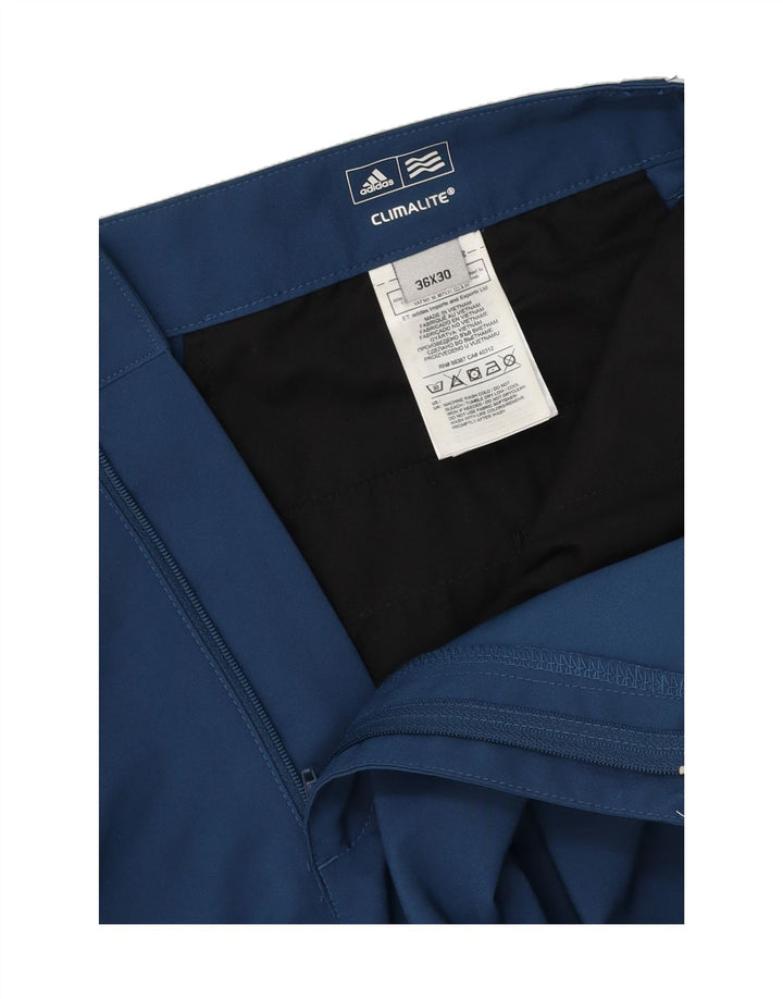 ADIDAS Mens Climalite Straight Chino Trousers W36 L30 Blue Polyester Vintage Adidas and Second-Hand Adidas from Messina Hembry 