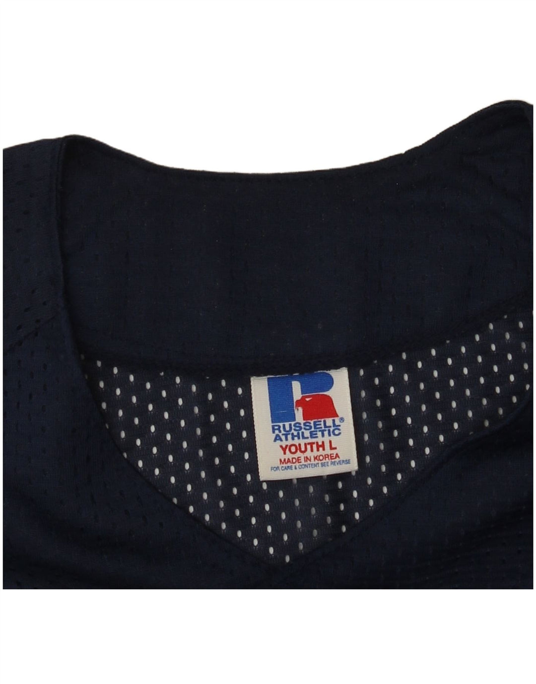 RUSSELL ATHLETIC Boys Jersey Top 13-14 ετών Large Navy Blue