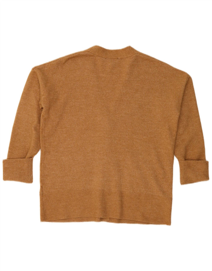 ΦΑΣΗ ΟΚΤΩ Γυναικεία ζακέτα υπερμεγέθη UK 10 Small Beige Acrylic