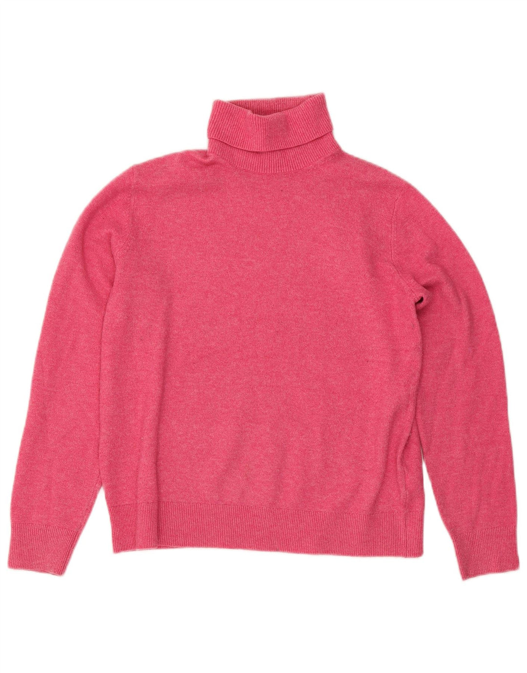 Marks & Spencer Γυναικείο πουλόβερ με ρολό λαιμόκοψη UK 10 Small Pink Flecked