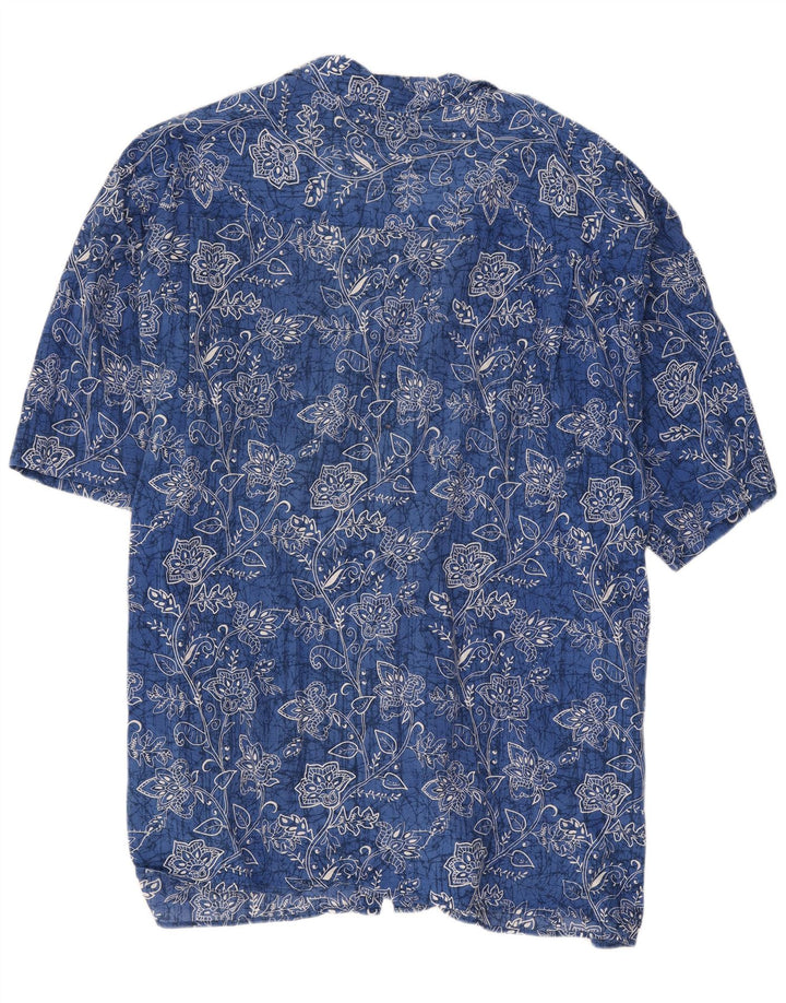 Ανδρικό κοντομάνικο πουκάμισο Maxfort 4XL Blue Floral