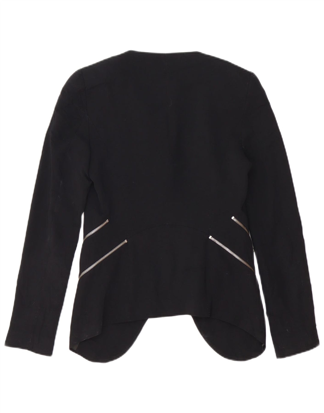 Zara Γυναικείο Open Blazer Jacket UK 6 XS Μαύρο Πολυεστέρας
