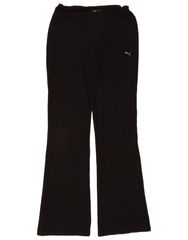 Puma Womens Flare Tracksuit Trousers UK 14 Large Black