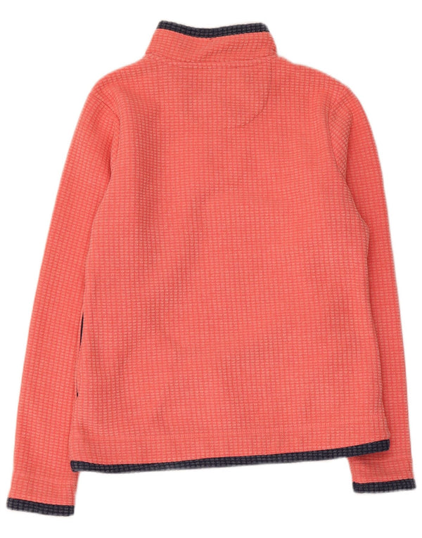 WEIRD FISH Γυναικείο υπερμεγέθη φερμουάρ Fleece Jumper UK 10 Small Orange