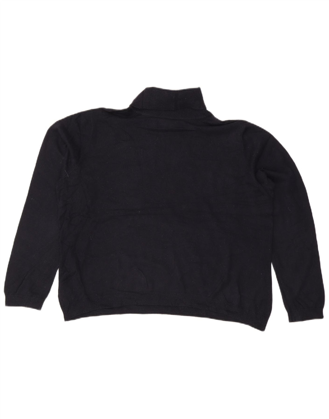 RALPH LAUREN Γυναικείο πουλόβερ με ρολό λαιμόκοψη UK 20 2XL Navy Blue Silk