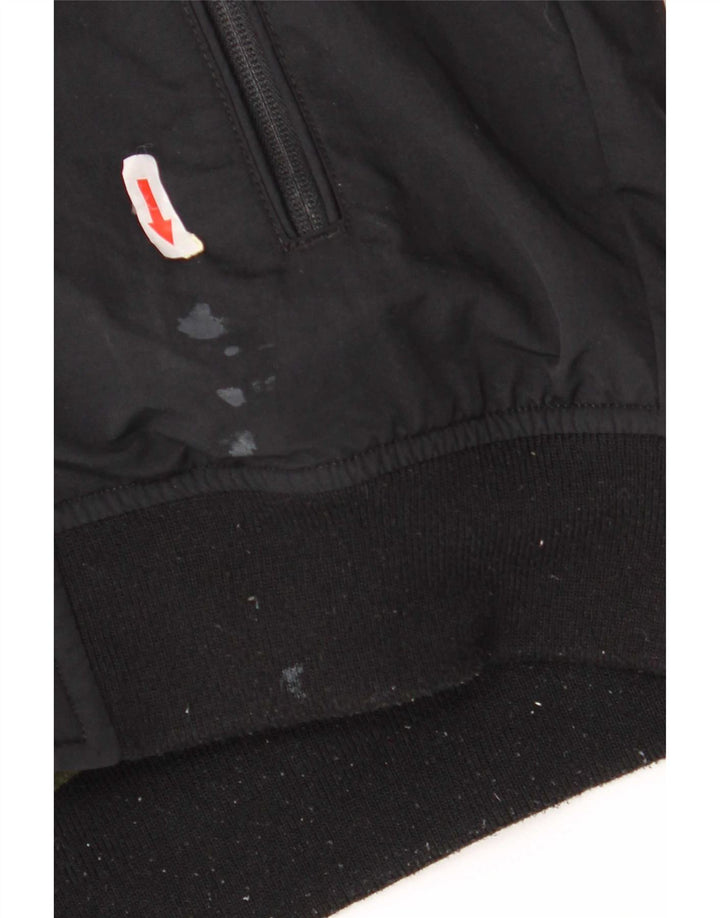 Ανδρικό μπουφάν με κουκούλα Tommy Hilfiger UK 38 Medium Black Polyamide