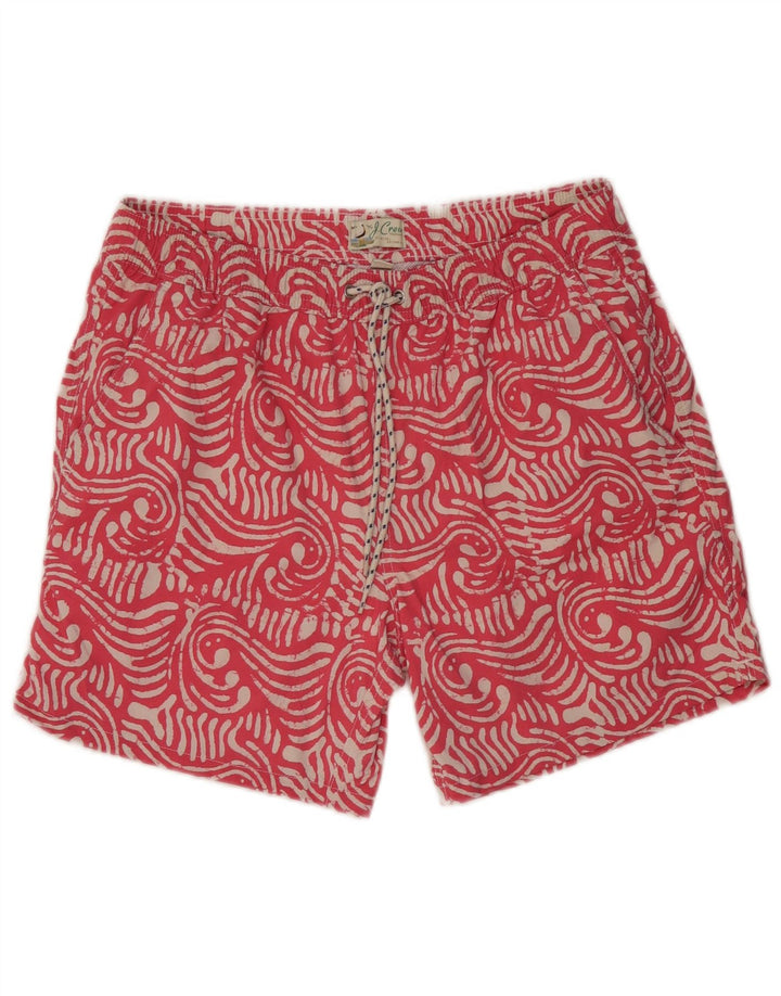 J. CREW Ανδρικό σορτς κολύμβησης Medium Pink Paisley Polyamide