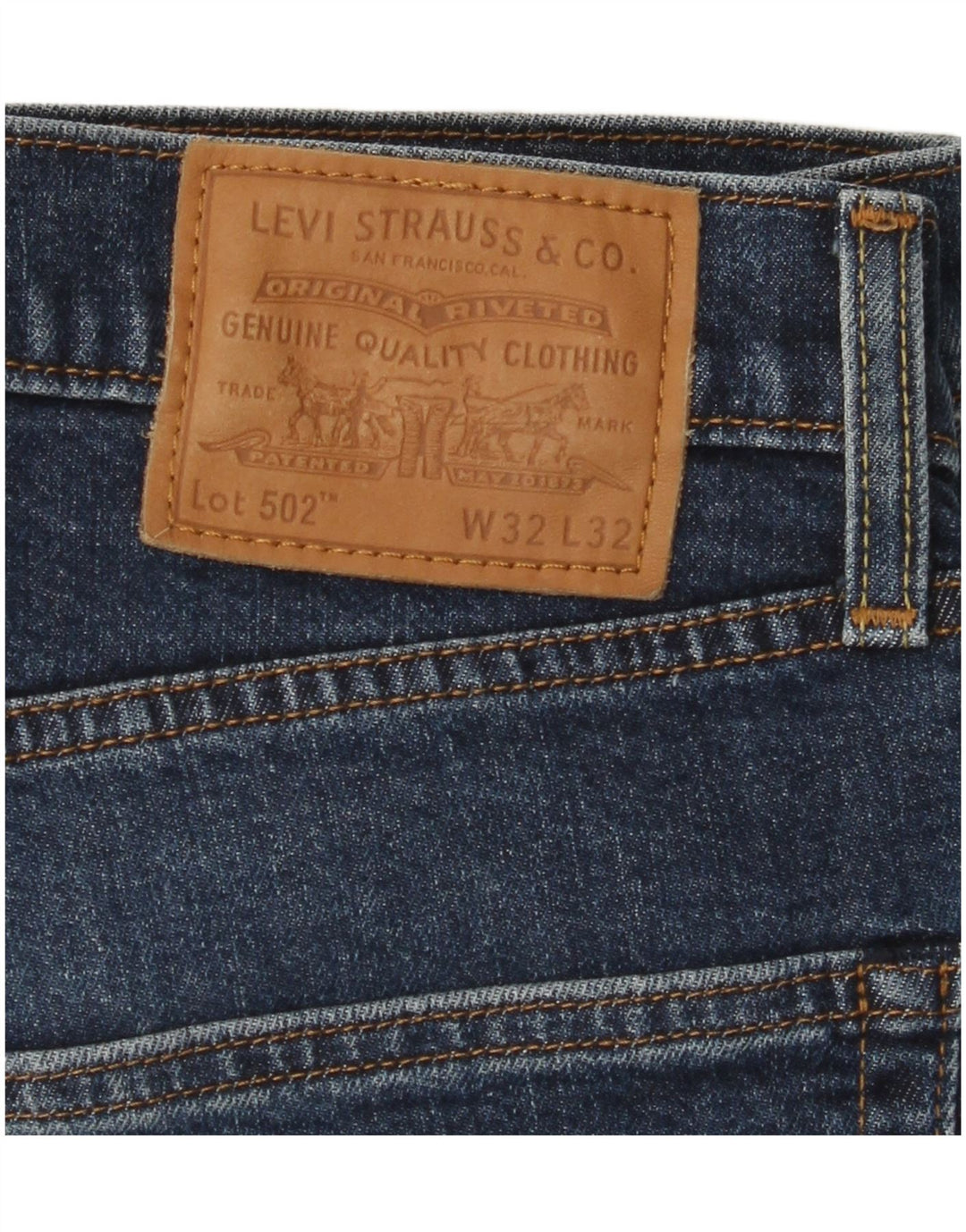 LEVI'S Ανδρικό τζιν 502 Tapered W32 L29 Μπλε βαμβακερό