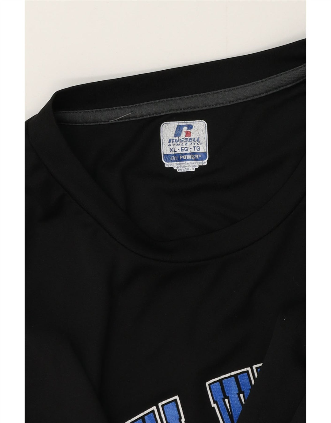 Russell Athletic Mens Dri-Power Graphic Vest Top XL Μαύρο