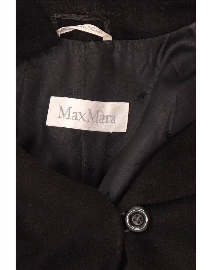 MAX MARA Γυναικείο Πανωφόρι UK 8 Small Black Wool Classic