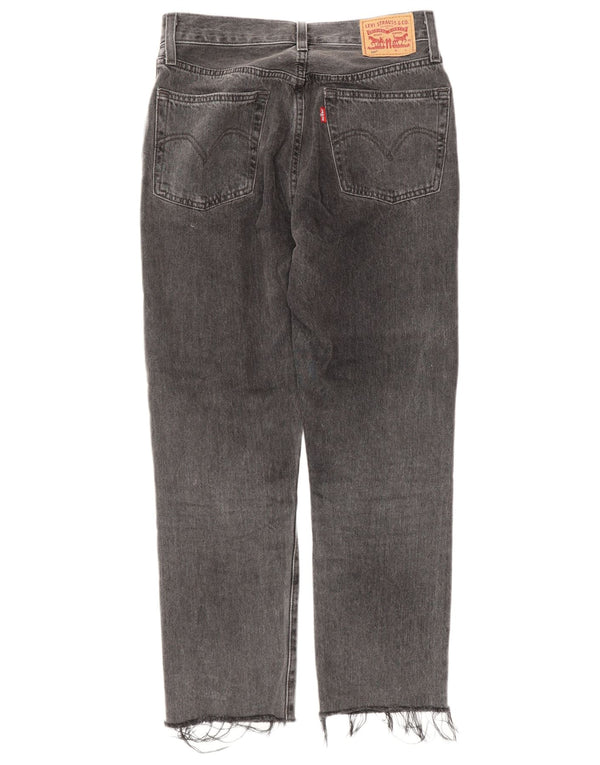 Γυναικείο Levi's 501 ψηλό ίσιο τζιν W25 L26 γκρι βαμβακερό