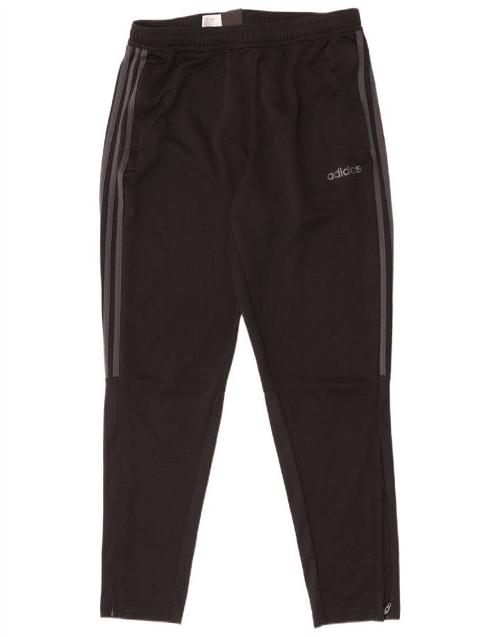 Ανδρική αθλητική φόρμα Adidas Climalite Παντελόνι μεγάλο μαύρο χρώμα πολυεστέρα