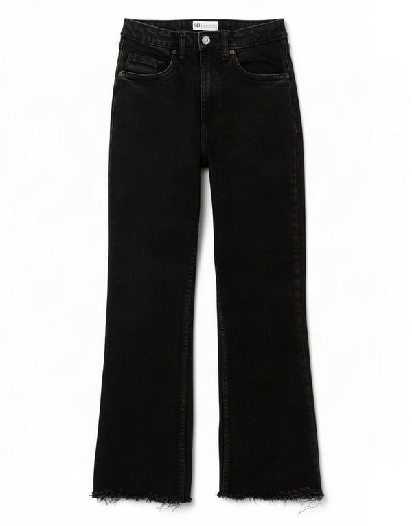 Zara Γυναικείο Τζιν μποτάκι EU 36 XS W26 L24 Μαύρο