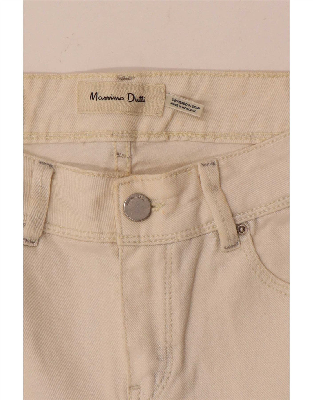 Massimo Dutti Γυναικείο Skinny Jeans W26 L28 Λευκό