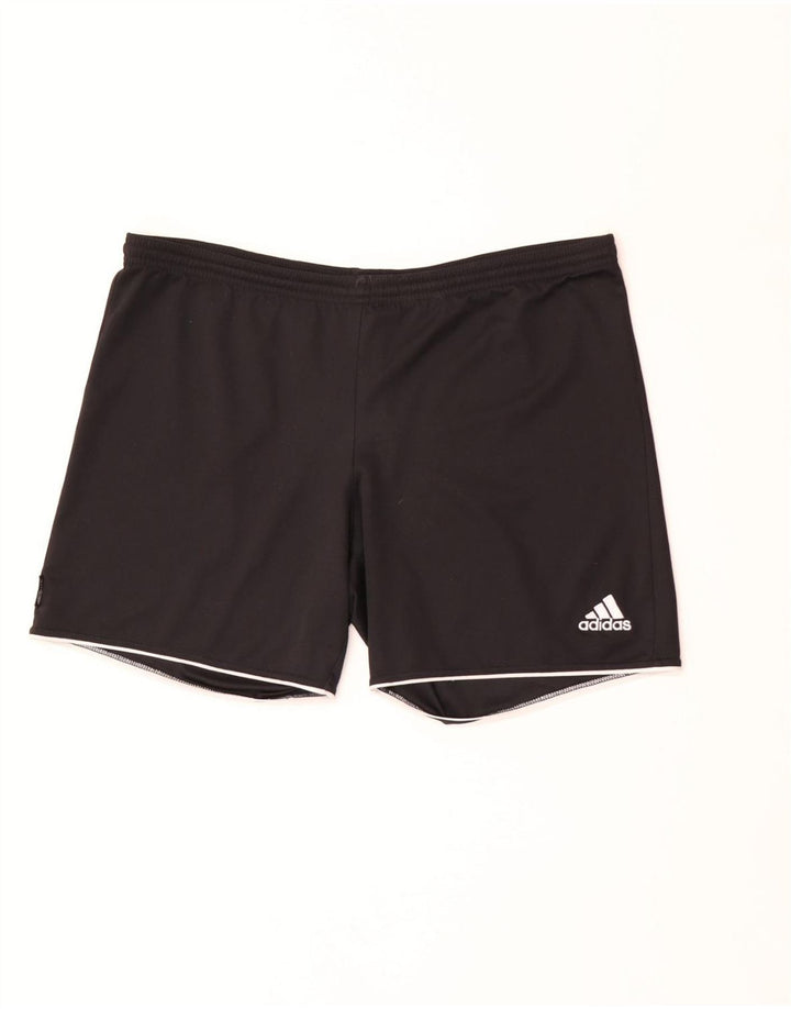 Ανδρικό αθλητικό σορτς Adidas μεγάλο μαύρο πολυεστέρα