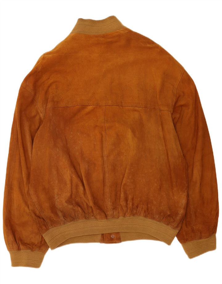 Gara Ανδρικό Suede Bomber Jacket IT 58 4XL Καφέ