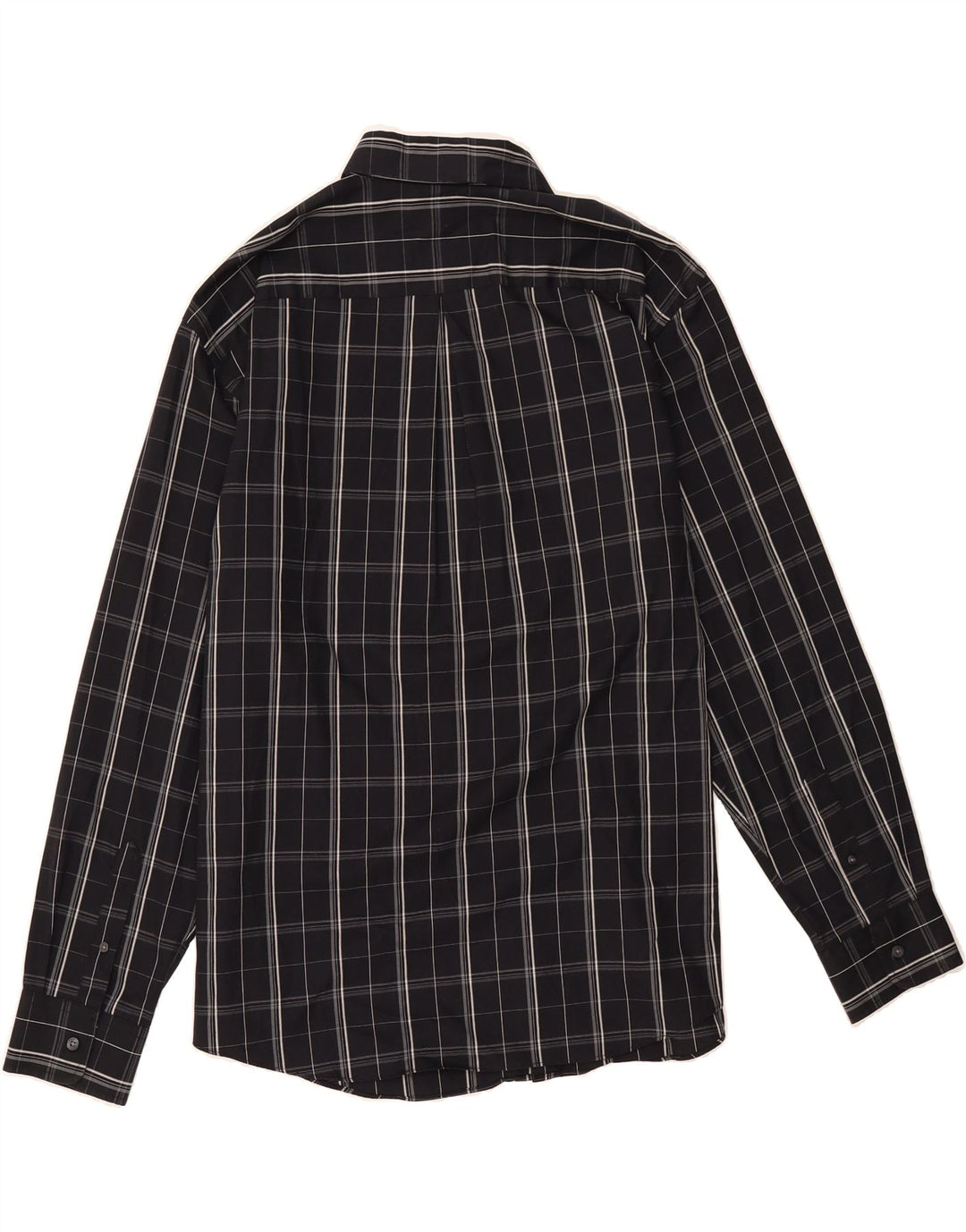 DOCKERS Mens Shirt Size 17 17 1/2 XL Black Check Cotton Vintage Dockers and Second-Hand Dockers from Messina Hembry 