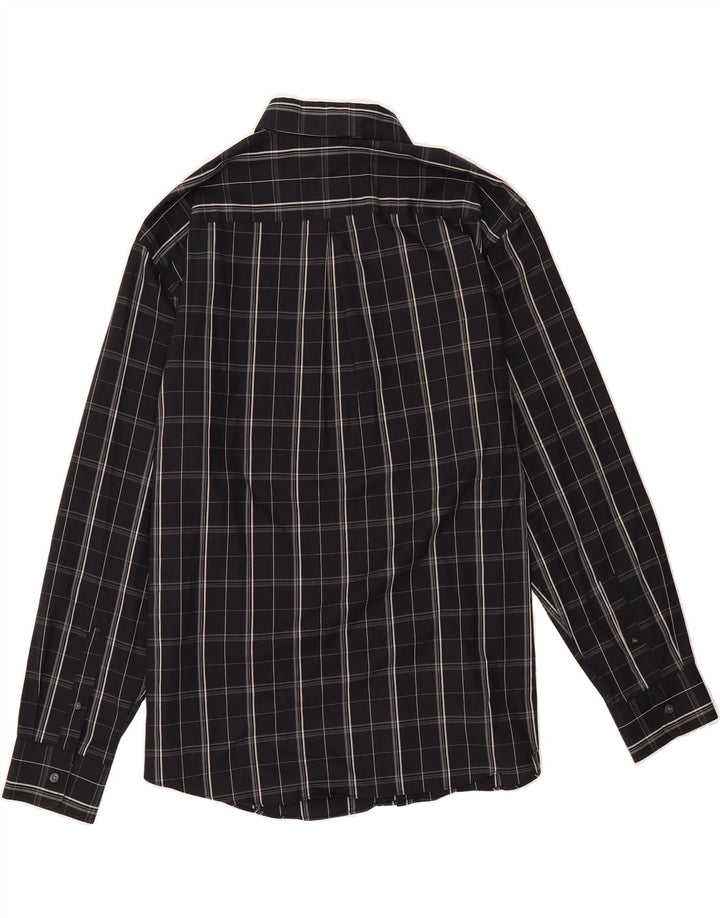 DOCKERS Mens Shirt Size 17 17 1/2 XL Black Check Cotton Vintage Dockers and Second-Hand Dockers from Messina Hembry 