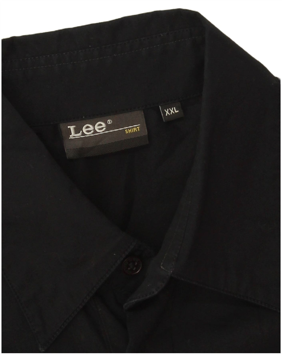 Ανδρικό κοντομάνικο πουκάμισο Lee 2XL μαύρο βαμβακερό