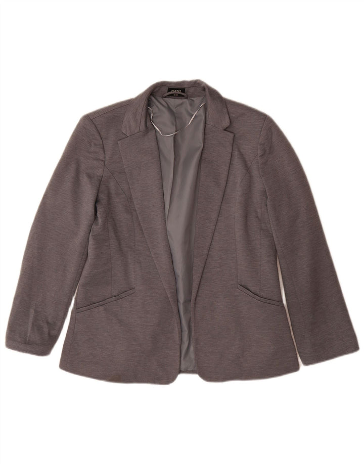Oasis Γυναικείο Open Blazer Jacket UK 12 Medium Grey Polyester